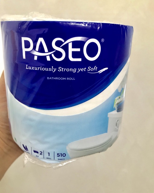 tisu tisue tissue toilet tissue gulung paseo 1roll  2ply 510 sheets-2