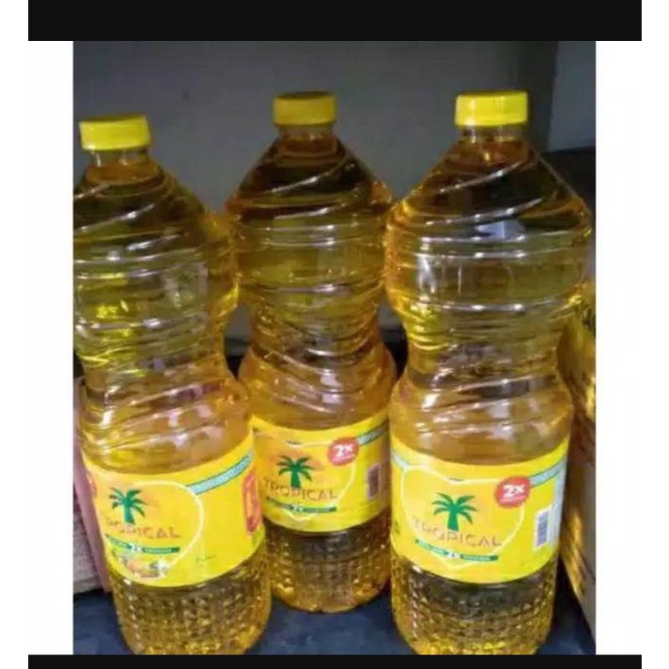 MINYAK TROPICAL 1 LITER SATU BOTOL DAN REFILL 1 LITER, SAMEDAY/INSTANT