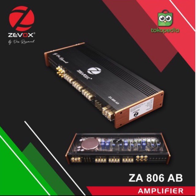 Power Zevox ZA 806 AB Amplifier 6 Channel Class AB By Vox Resmi