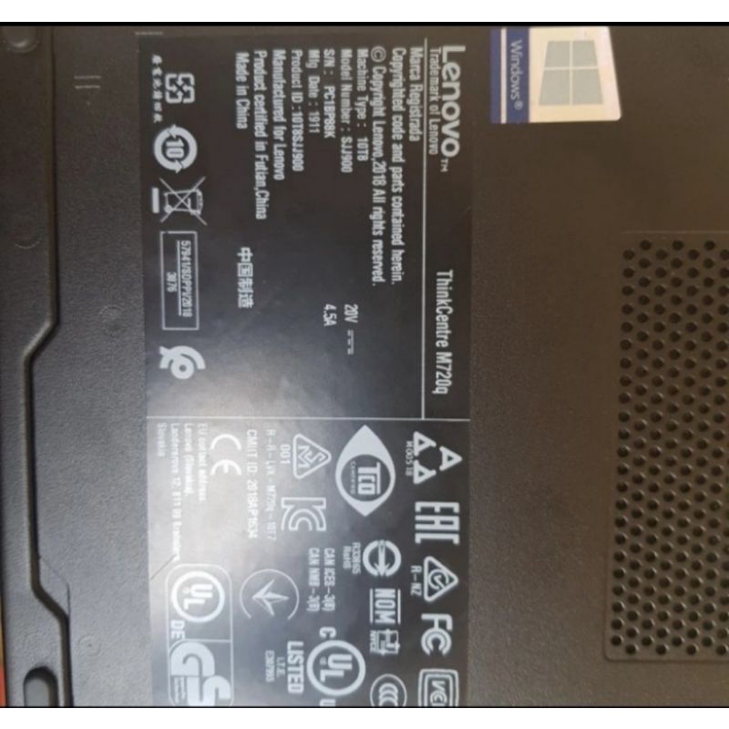 Mini PC Lenovo M720Q i7 8700 Ram 8GB SSD 512GB, Mulus dan Bergaransi