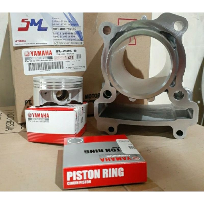 Blok seher + Piston + Ring seher yamaha VIXION New NVL original 1PA-WB016-00