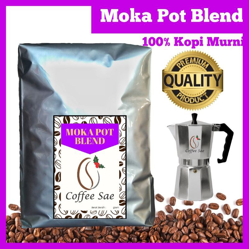 

Kopi Moka Pot Blend Robusta Mix Arabika 1 kg - Kopi Susu Kekinian Blend