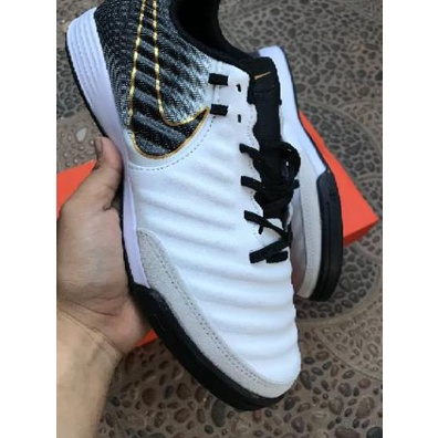 FREE SHIPPING Sepatu futsal Nike Tiempo X Finalle White Black IC Terbaru dan terlaris/【Original✔️】/S
