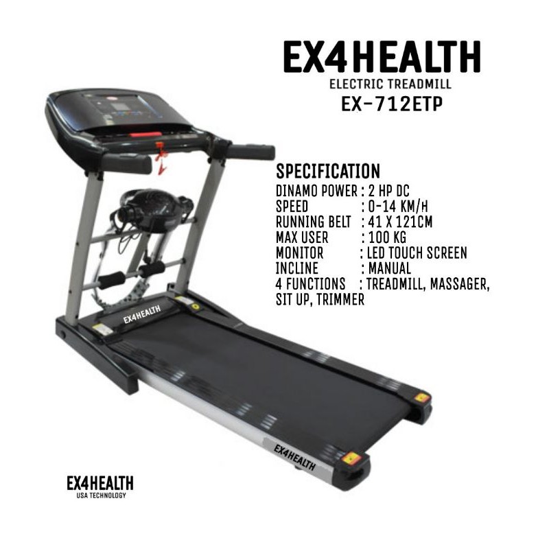 TREADMILL EX4HEALTH EX-712ETP