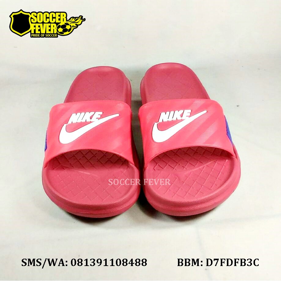 Sandal Sport Nike Merah List Putih Biru Terbaru