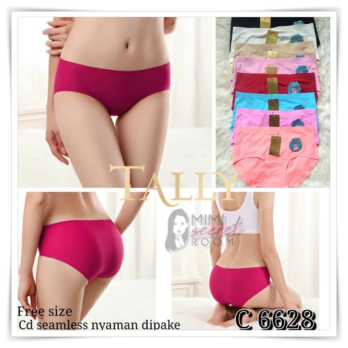 ❤ MIMI ❤ Celana Dalam Import Seamless Tanpa Jahitan Anti Nyeplak Mid Waist // TALLY C6628 TERLARIS