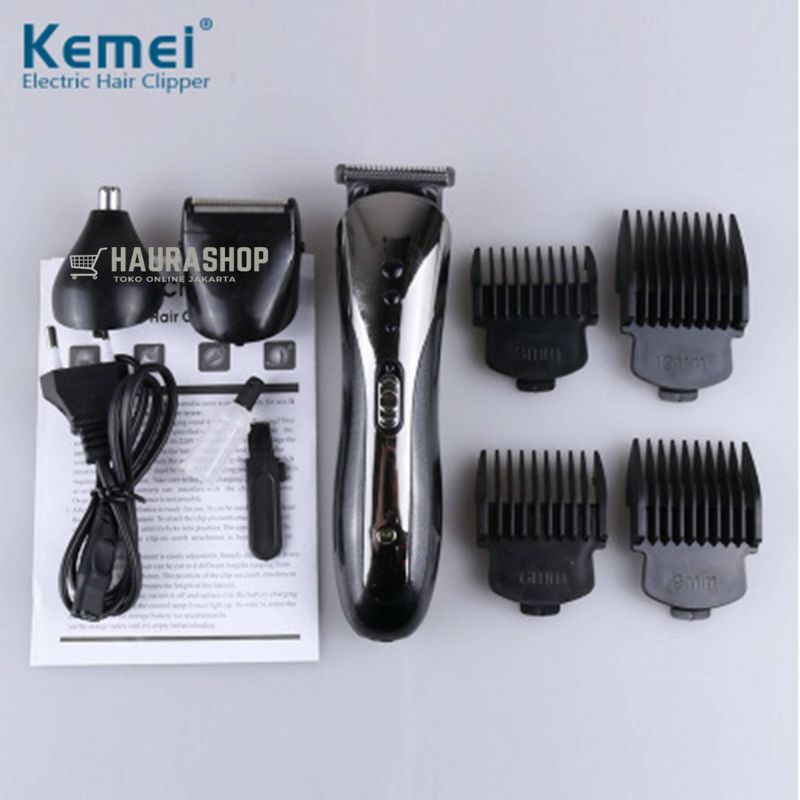 Alat Cukur Rambut Jenggot Kumis Kemei 1407 KM-1407 Rechargeable 3 In 1