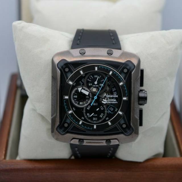 Jam Tangan Pria Alexandre Christie AC 3030 Black list Blue