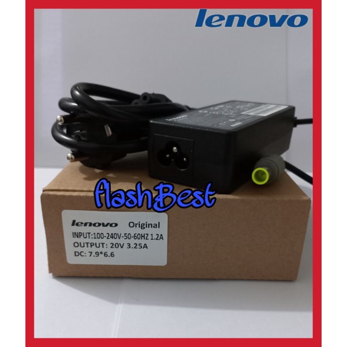 Adaptor Charger Laptop Lenovo ThinkPad T430 T430s T530 20v 3.25 Ori