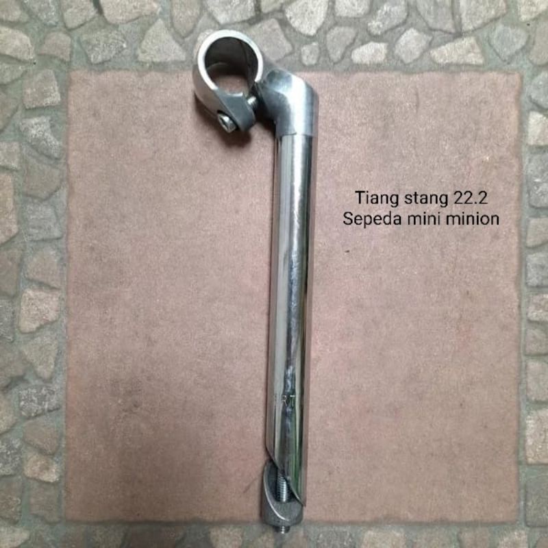 TIANG STANG SEPEDA MINI STEM MINION TIANG 22.2 SILVER