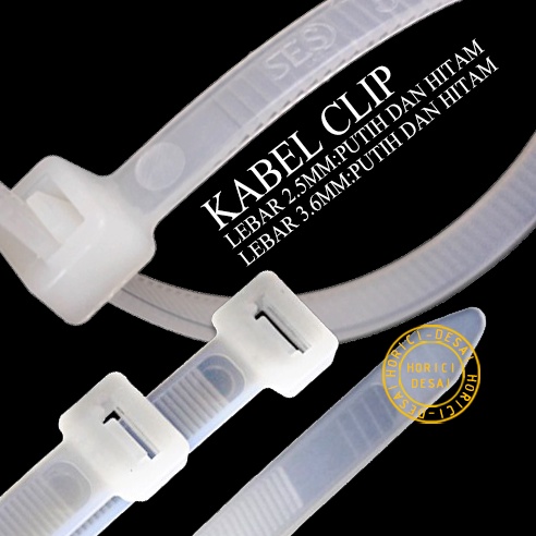 KABEL TIES 3.6MM 100/150/200/250/300MM kabel ties Putih dan hitam/cable ties/kabel serut/tali ties/ties kabel pengikat plastik