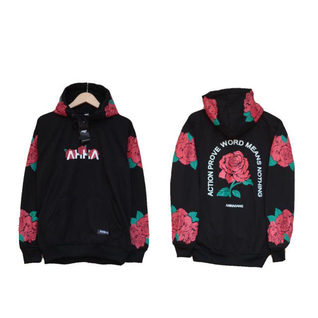 ahha hoodie rose