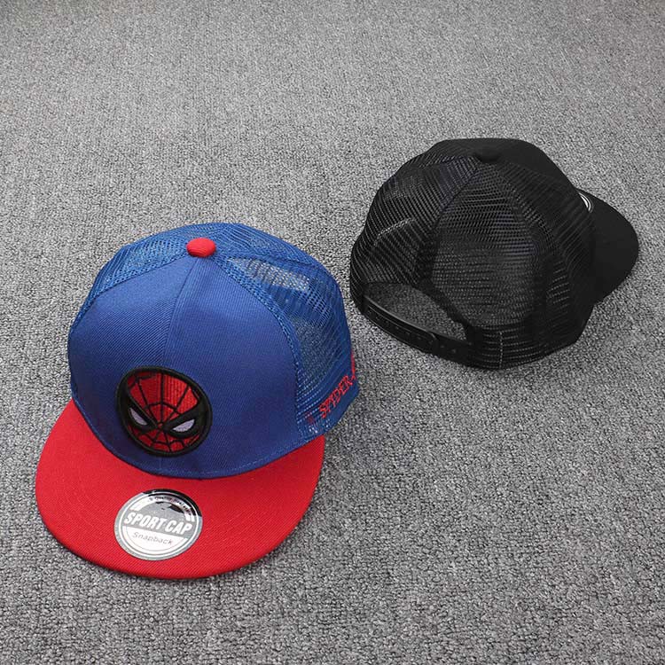 Topi Anak Laki-Laki / Perempuan Desain Spiderman / Captain America Untuk Musim Panas / Hadiah