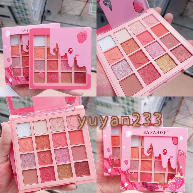 PROMO!!!EYESHADOW PALETTE 16 COLOR STRAWBERRY ANY LADY 710D