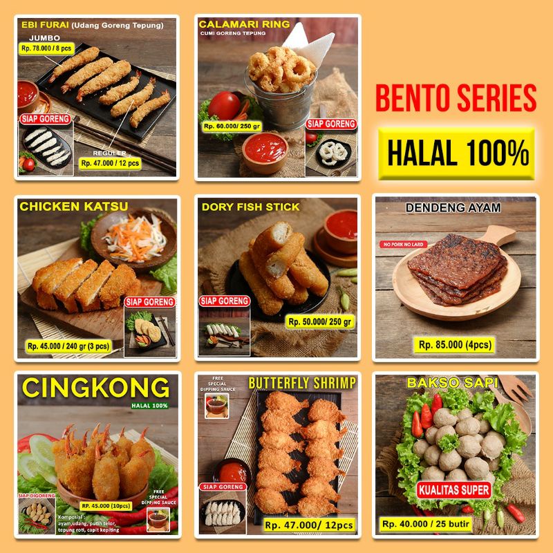 

Bento Series - Halal 100% / Frozen Food - Premium Quality