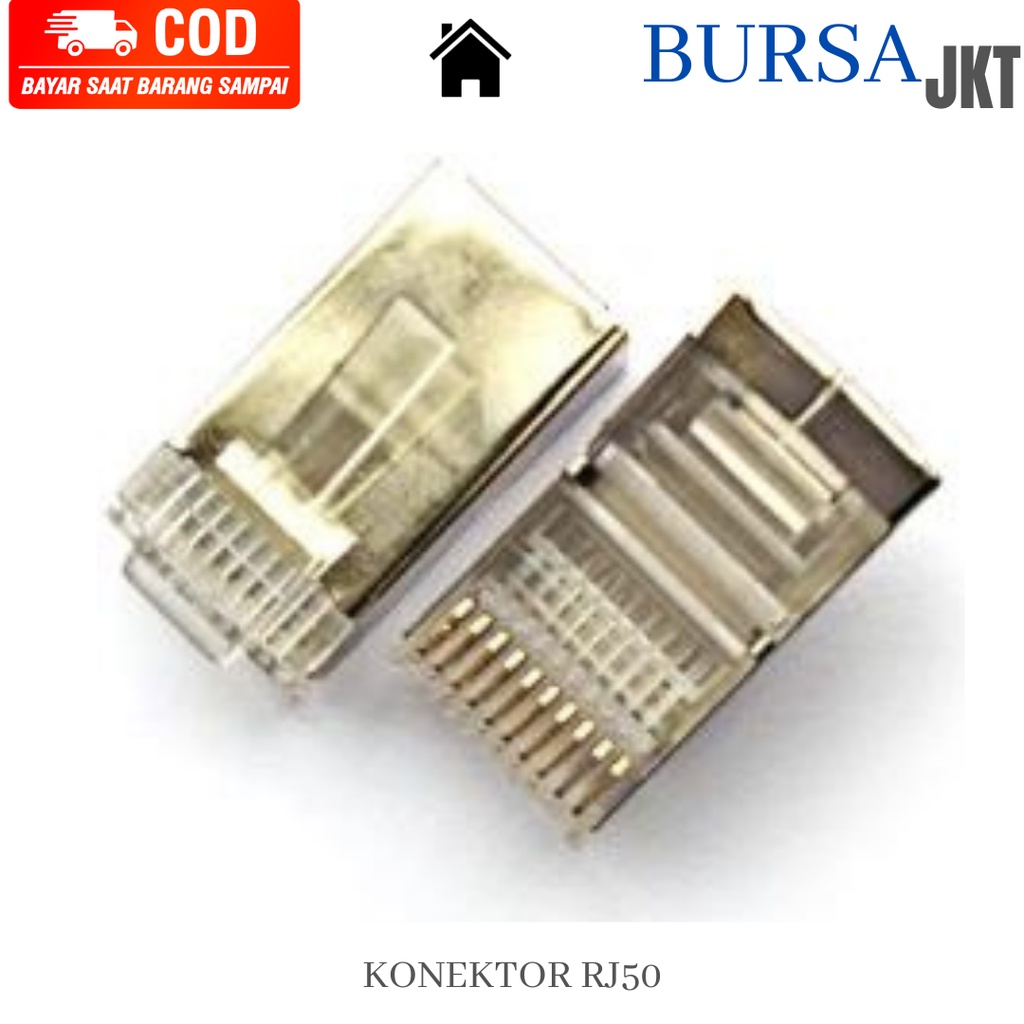 KONEKTOR ADAPTER MODUL JARINGAN RJ50 10 PIN ETHERNET