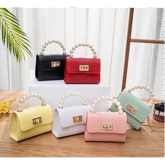 Slingbag DAN HANDBAG Mini Jelly Korea Glamorous Style TAS SELEMPANG WANITA ELLOSOBAG 2 MODEL Meixa -ET04-