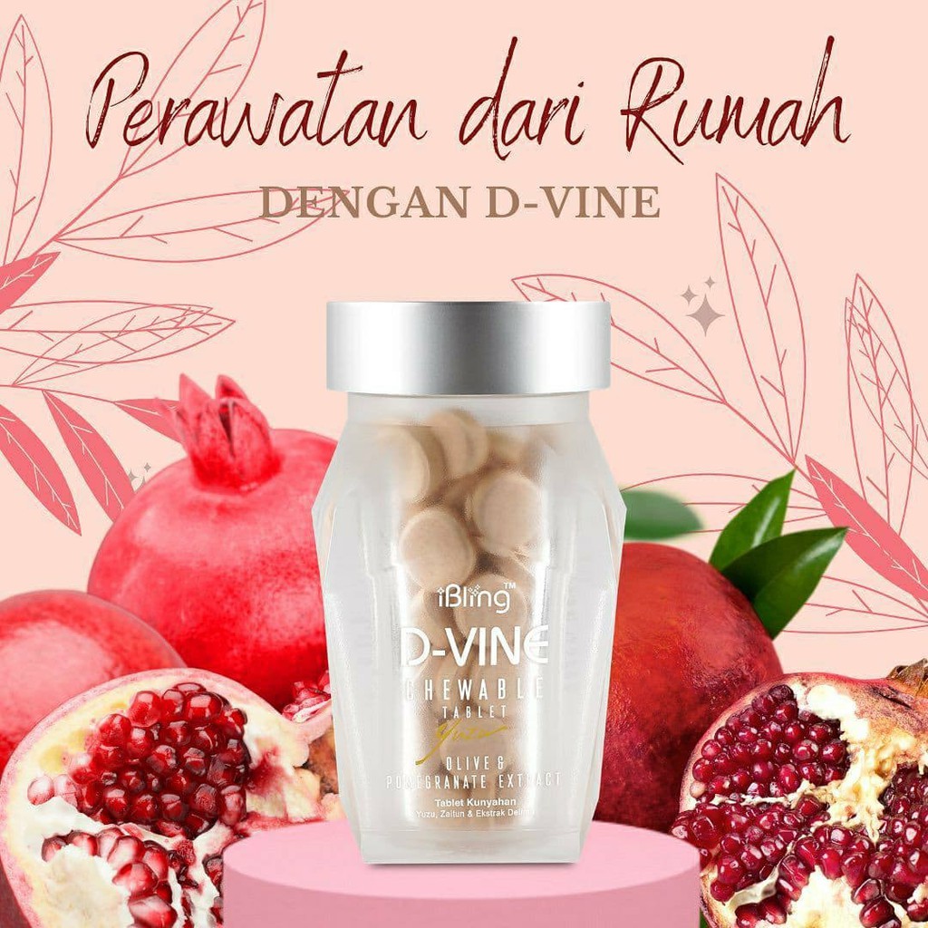 D-VINE COLLAGEN CANDY ASLI ORIGINAL ISI 60 TABLET ORIGINAL
