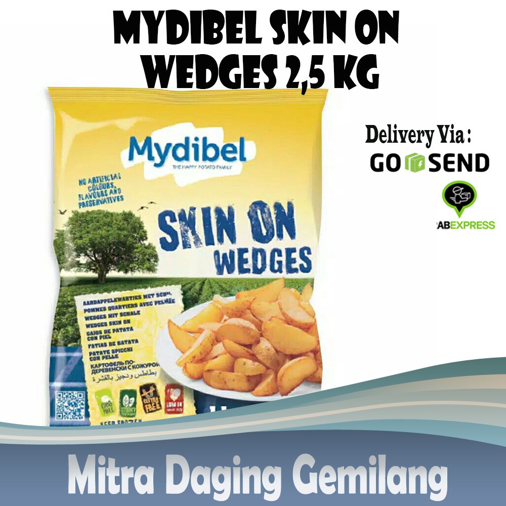 Kentang Mydibel Skin On Wedges
