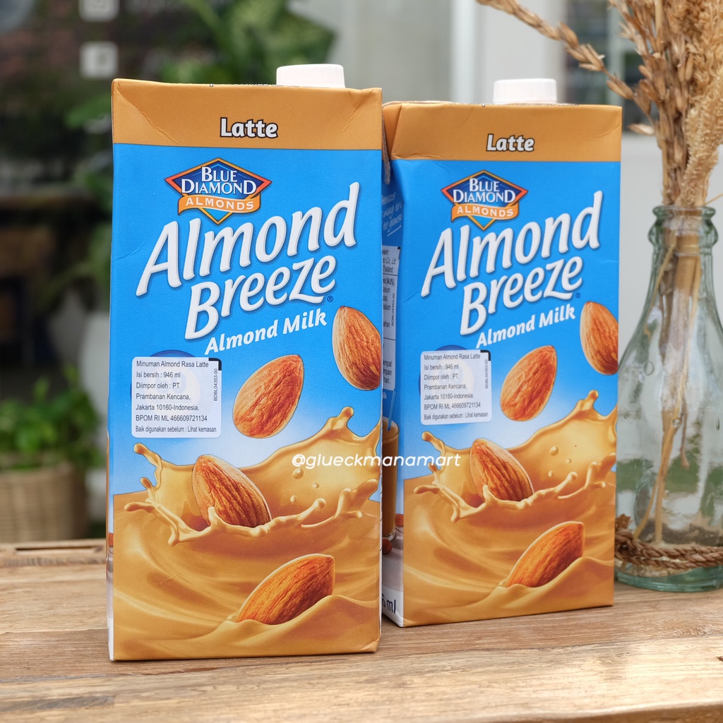 

Blue Diamond Almond Breeze Latte 946ml - Almond Milk - Susu Almond - Susu Vegan