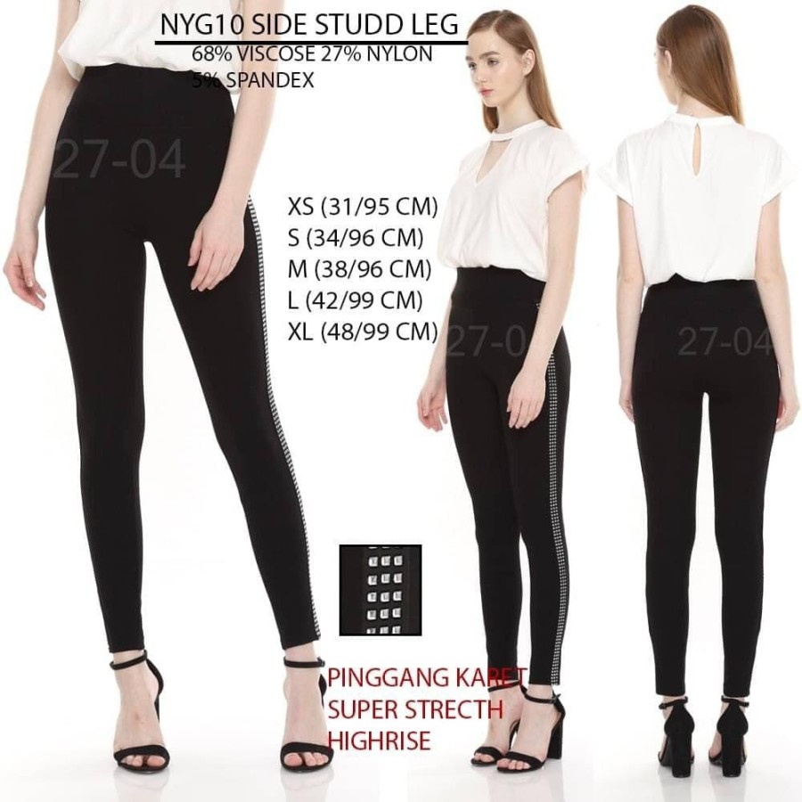 Celana Legging Wanita Murah NYGard 10 Side Studd Leg