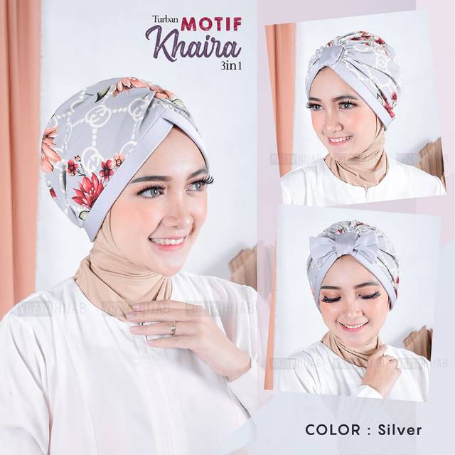 Turban Khaira Motif 3in1