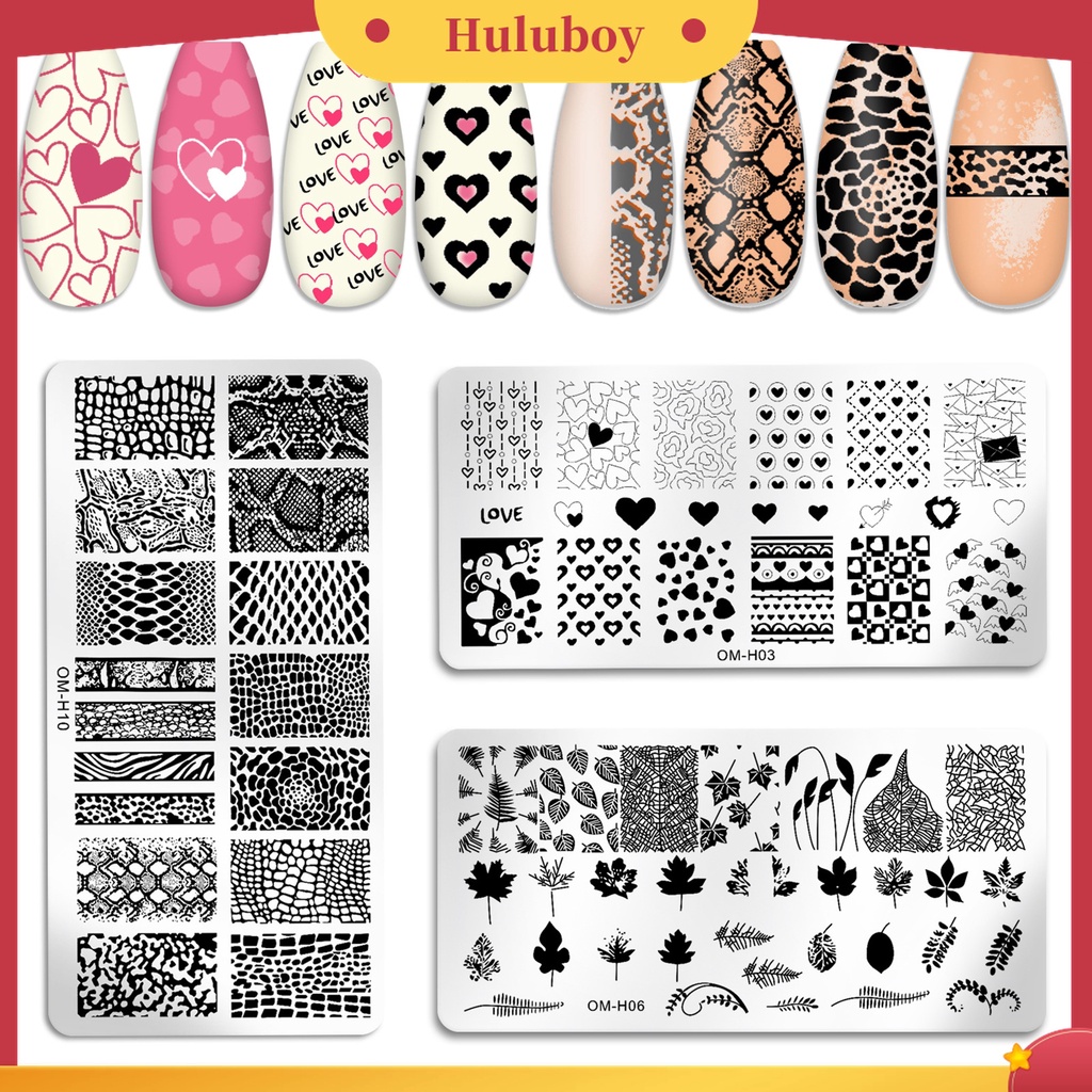 Huluboy Huluboy♡ Plat Stempel Kuku Efektif Presisi Untuk Salon