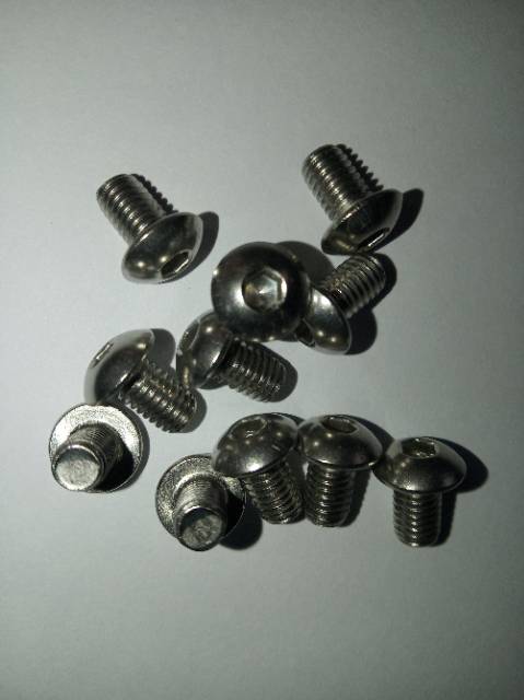 Button L M5 x 8 (0.8cm) stainless 304