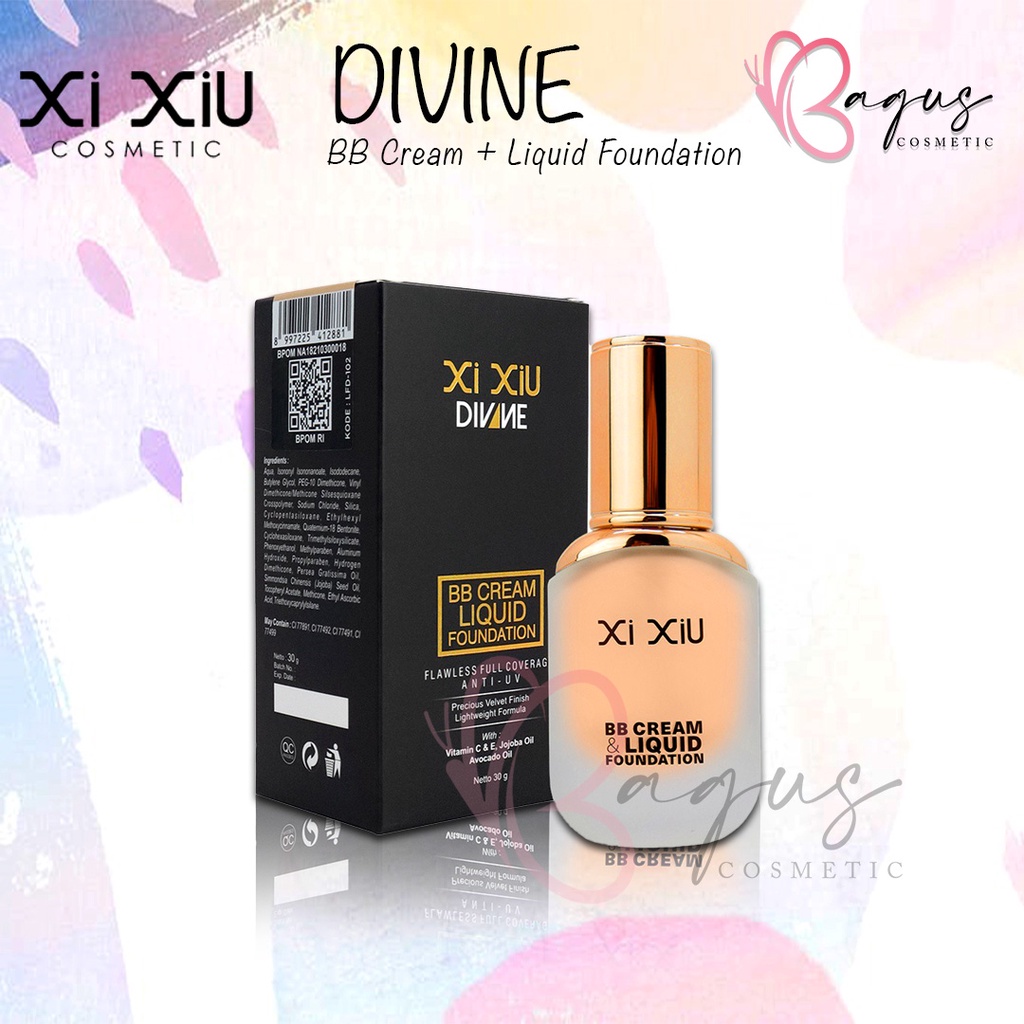 ⭐BAGUS⭐ XI XIU DIVINE BB Cream + Liquid Foundation 30gr | Foundation Cream Matte Waterproof