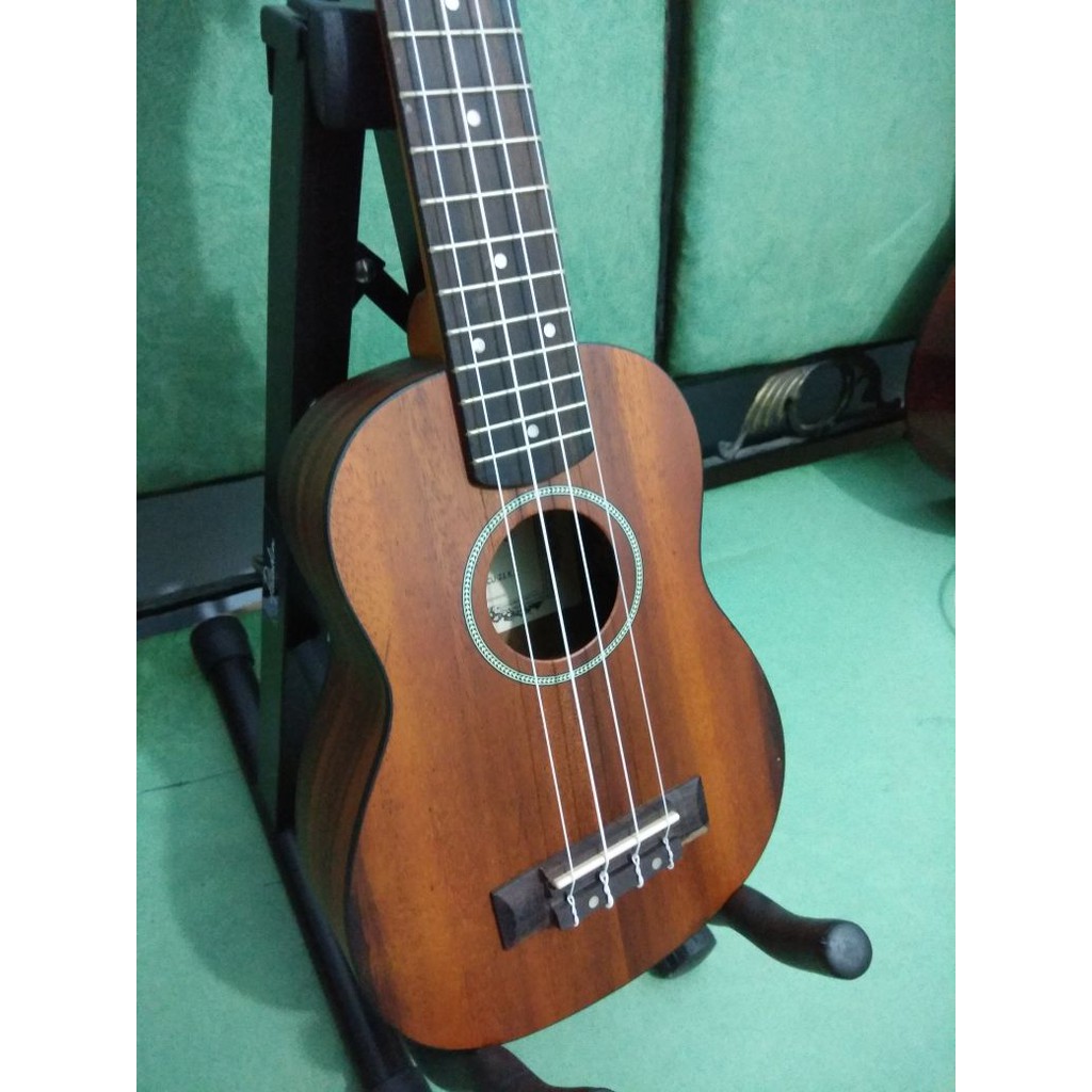 Ukulele Soprano Original Camwood Warna Brown Full Set Jakarta Murah