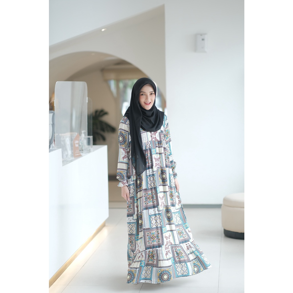 Couple set pasangan korea style Seri 1 tosca (harga sudah untuk GAMIS + KEMEJA)