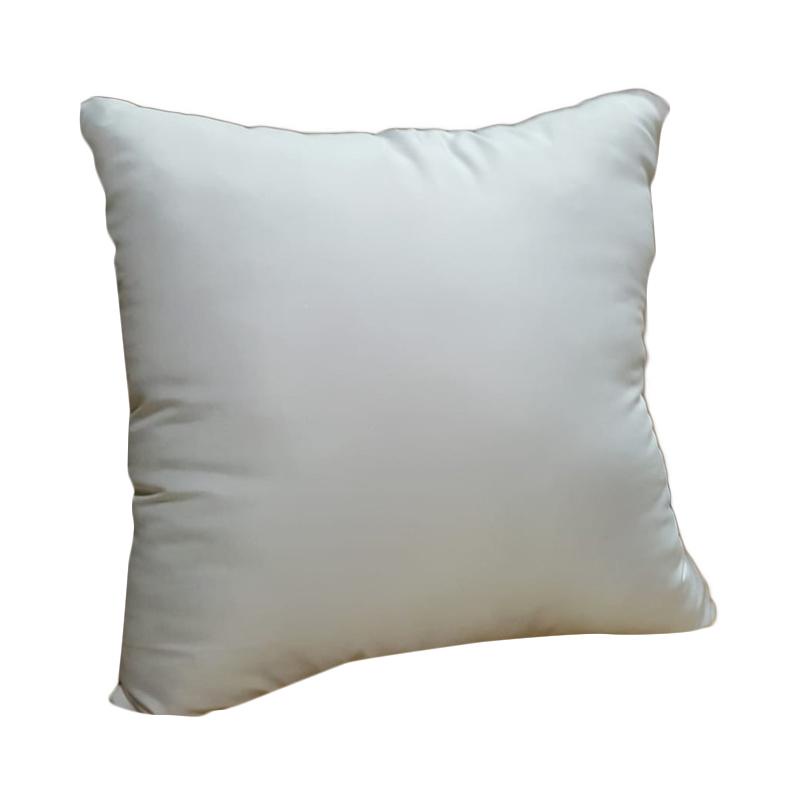 Jual Bantal Peluk Duduk Kursi Sofa Putih Besar 50cm x 50cm isi dakron Murah di Makassar