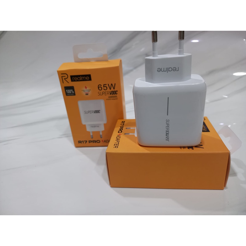 TRAVEL ADAPTER BATOK KEPALA CHARGER REALME 65W 80W SUPER VOOC