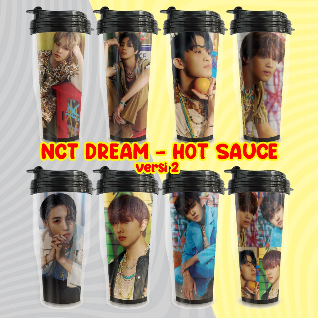 Tumbler NCT Dream Hot Sauce versi 2 / Botol Minum Murah Unofficial Merchandise KPOP Mark Haechan