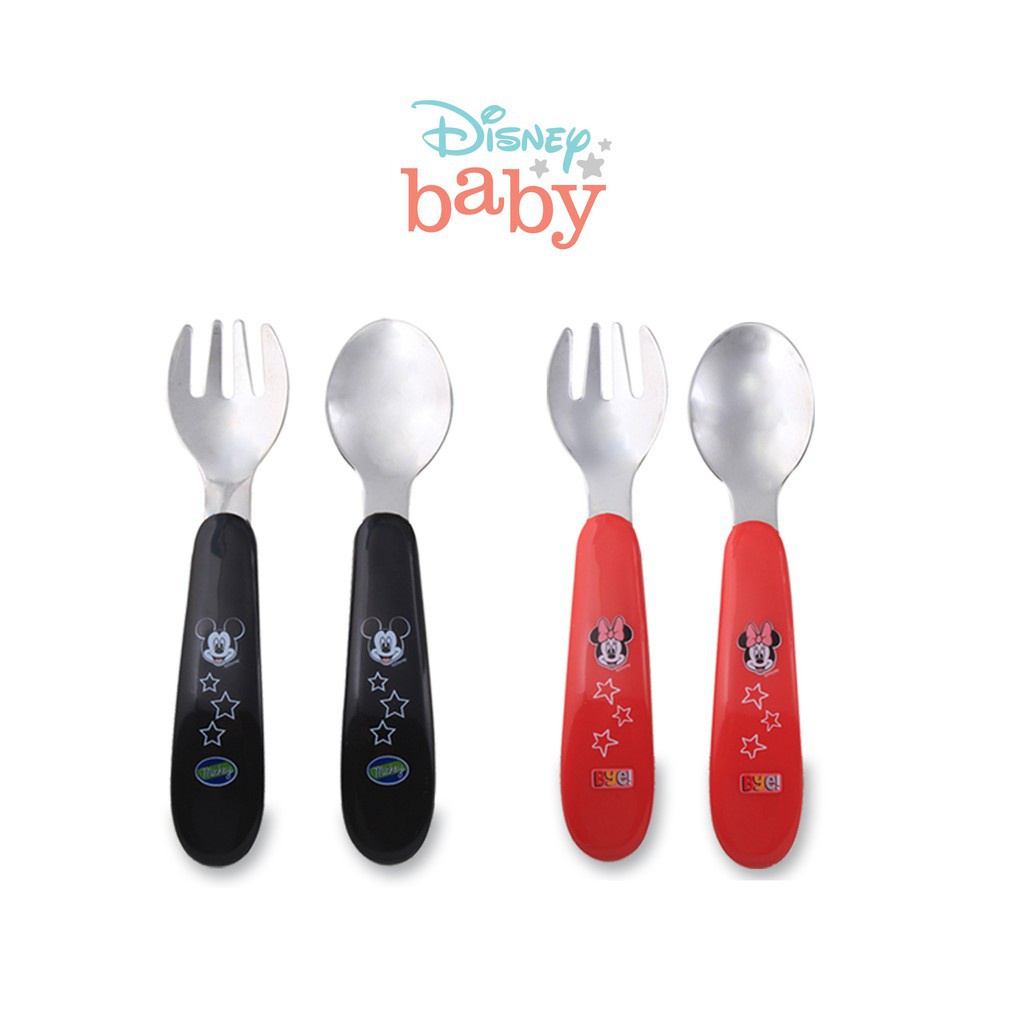 LUSTYBUNNY Disney Baby Series Stainless Fork &amp; Spoon BPA Free - DMM9011