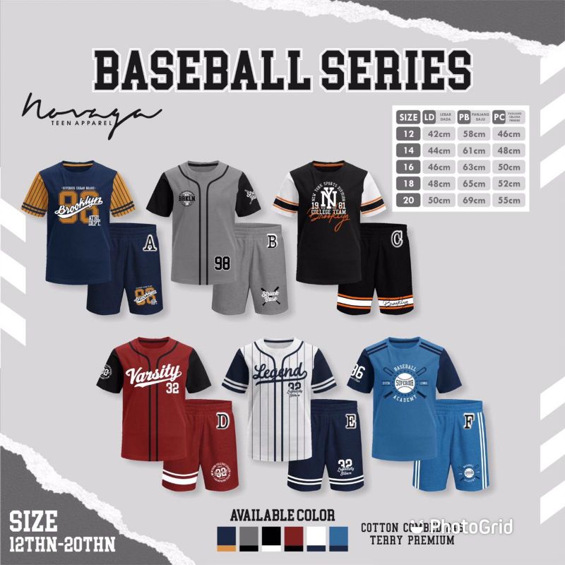 Novaga Teen Apparel Baseball Series
