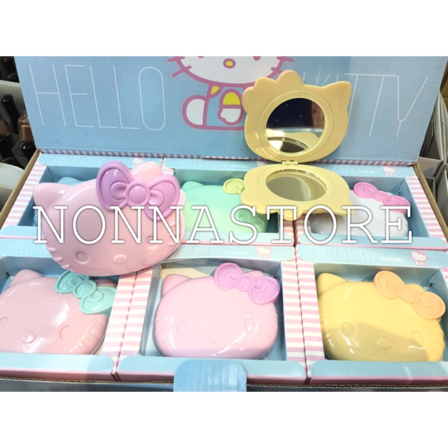 Cosmetic Mirror 2 sisi / Kaca Cermin Portable Hello Kitty