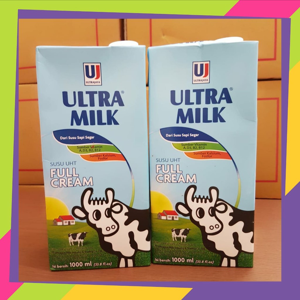 

Ultra Susu UHT Plain Full Cream 1L