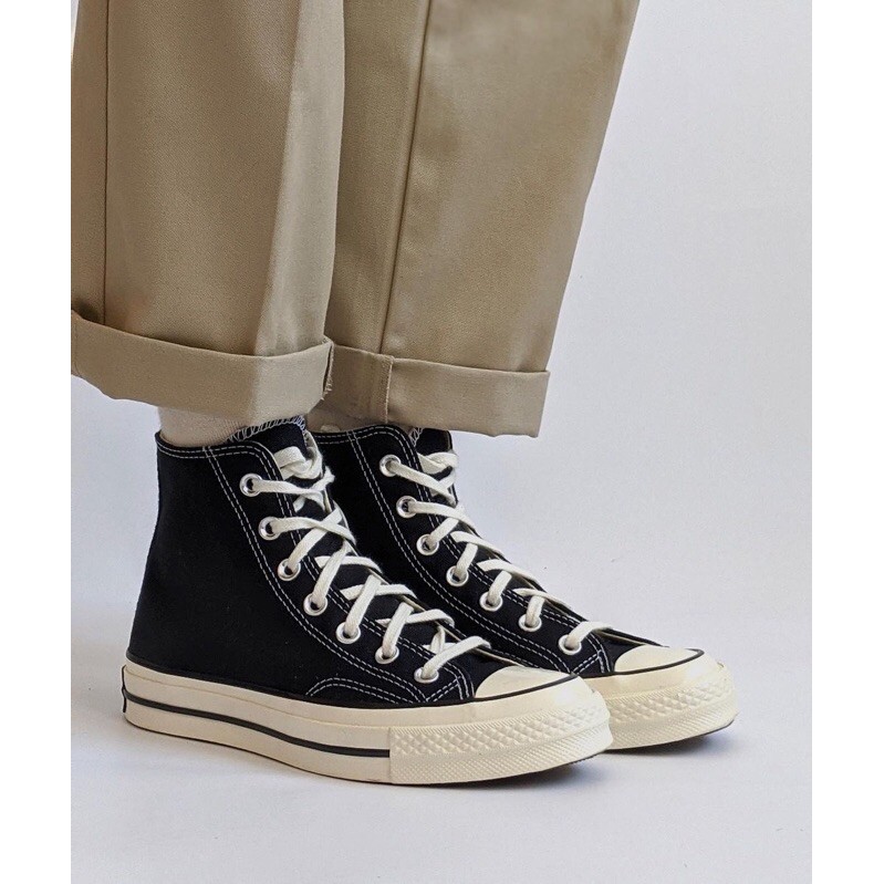 CONVERSE CHUCK TAYLOR 70 HIGH BLACK EGRET [RESMI PT MAP]