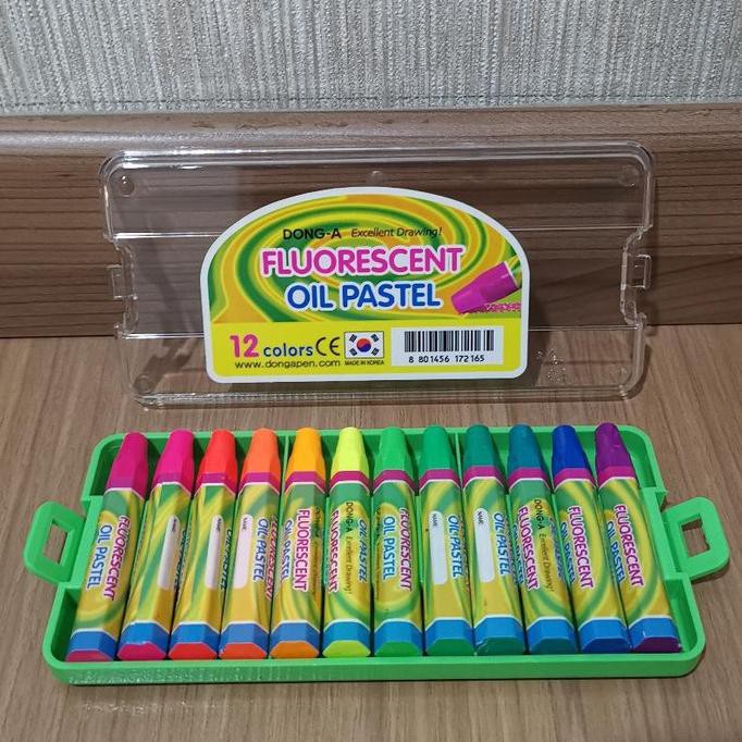 

PERALATAN MELUKIS OIL PASTEL / CRAYON DONGA 12 WARNA FLUORESCENT / KOREA ALAT LUKIS