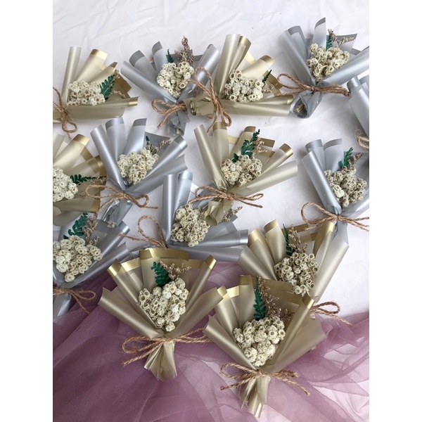 mini bouquet | mini buket gold dan silver