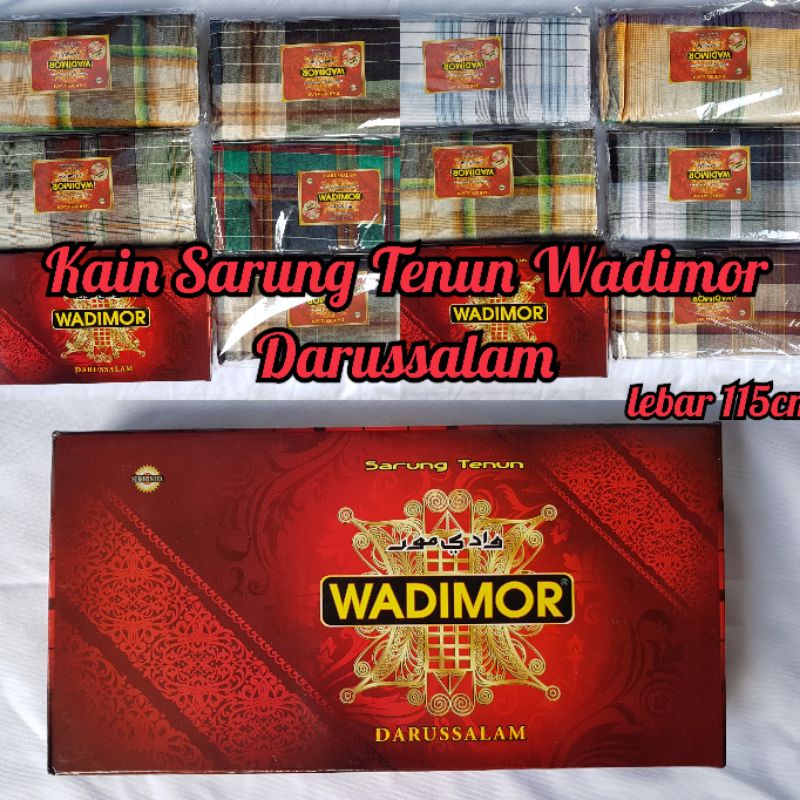 Kain Sarung Tenun Wadimor Darussalam sarong halus lembut murah meteran