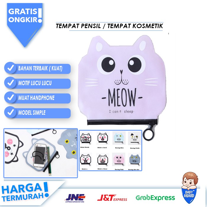 

TEMPAT PENSIL TEMPAT KOSEMTIK TAS HANDPHONE TEMPAT STORAGE POUCH BAG PENSIL CASE K200