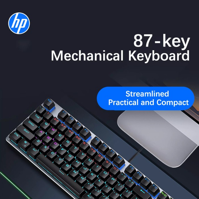 Keyboard Gaming/Gaming Keyboard Hp Gk200 - Rgb Mechanical Keyboard Tkl