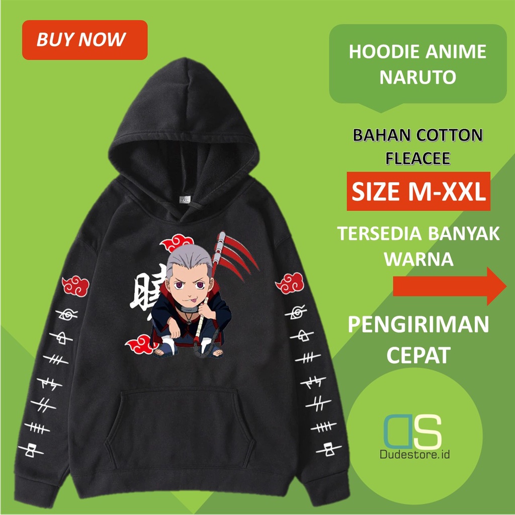 Hodie Cowok Distro Naruto Karakter Akatsuki Hidan Jaket Anime Hodi Pria