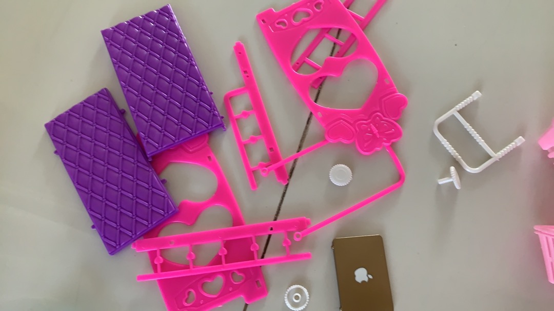 1 Set Tempat Tidur Barbie Dengan Tangga