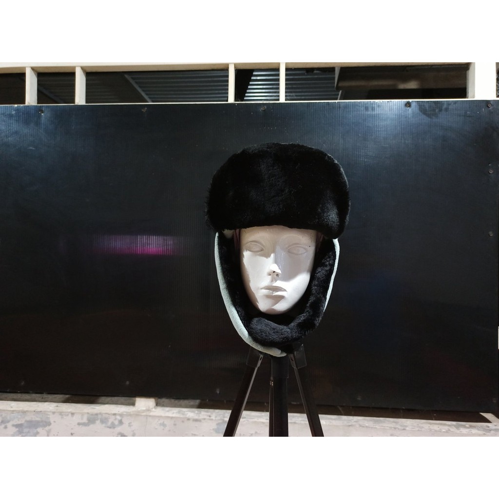 TOPI RUSIA LIGHTBLUE TOPI USHANKA TOPI OUTDOOR