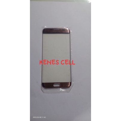 kaca lcd kaca depan lcd touchscreen Samsung S7 edge G935 original Rose gold