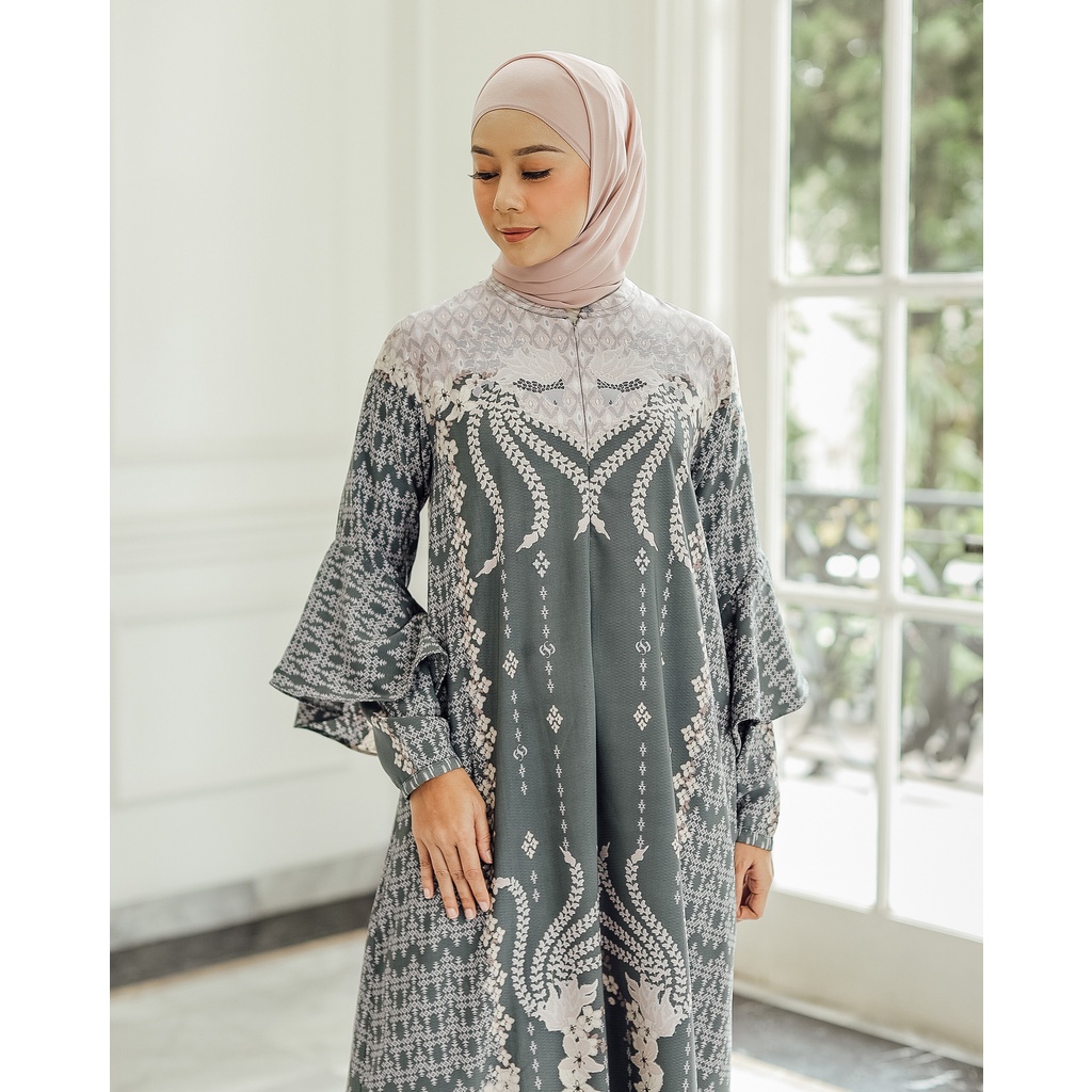 GAUDY DRESS - STONE - GEULIS.ID