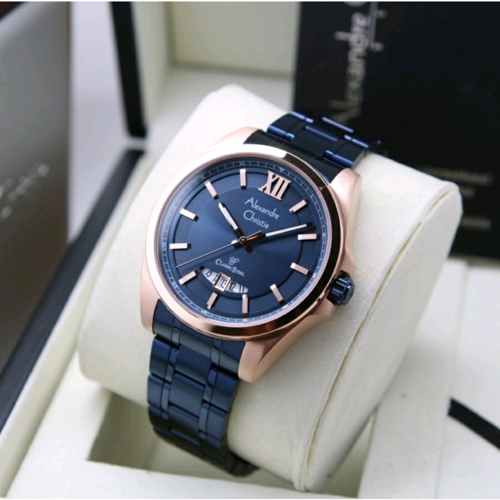 Alexandre Christie Ac 8659 / ac8659 Jam Tangan Rante Original Garansi Resmi 1 Tahun